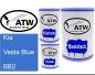 Preview: Kia, Vesta Blue, BB2: 500ml Lackdose + 500ml Klarlack + 250ml Härter - Set, von ATW Autoteile West.